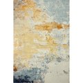 Bashian Bashian E110-MULTI-4X6-5444A Everek Collection Abstract Contemporary Polypropylene Machine Made Area Rug; Multicolor - 3 ft. 6 in. x 5 ft. 6 in. E110-MULTI-4X6-5444A